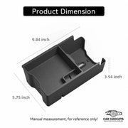 RAV4 console organizer dimensions 9.84 by 5.75 by 3.54 inches