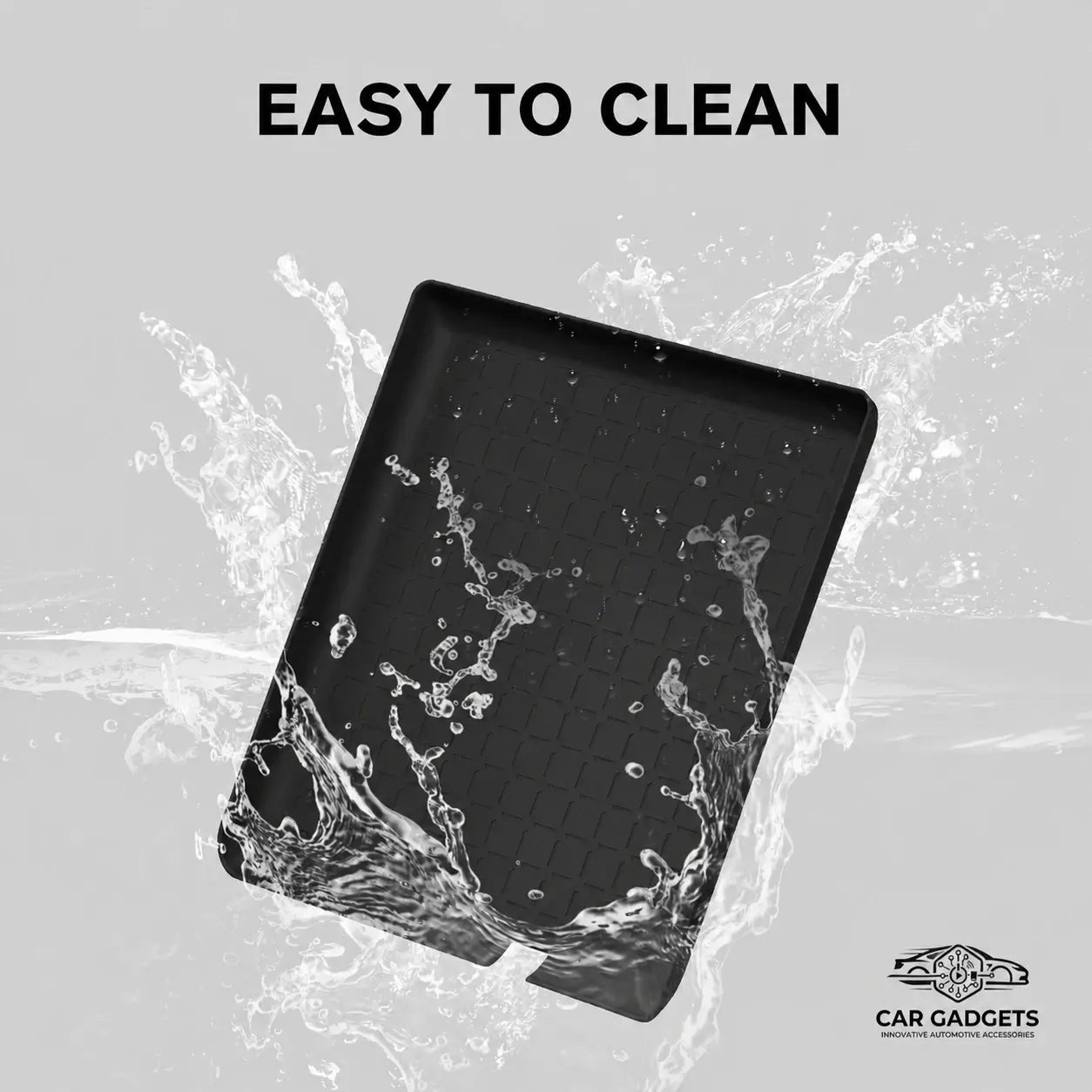 Easy-clean water-resistant silicone console mat