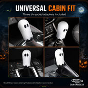 Glow-in-the-Dark Ghost Gear Shift Knob with 3 Adapters