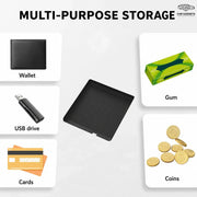 Console mat storage for wallet USB drive cards gum and coins