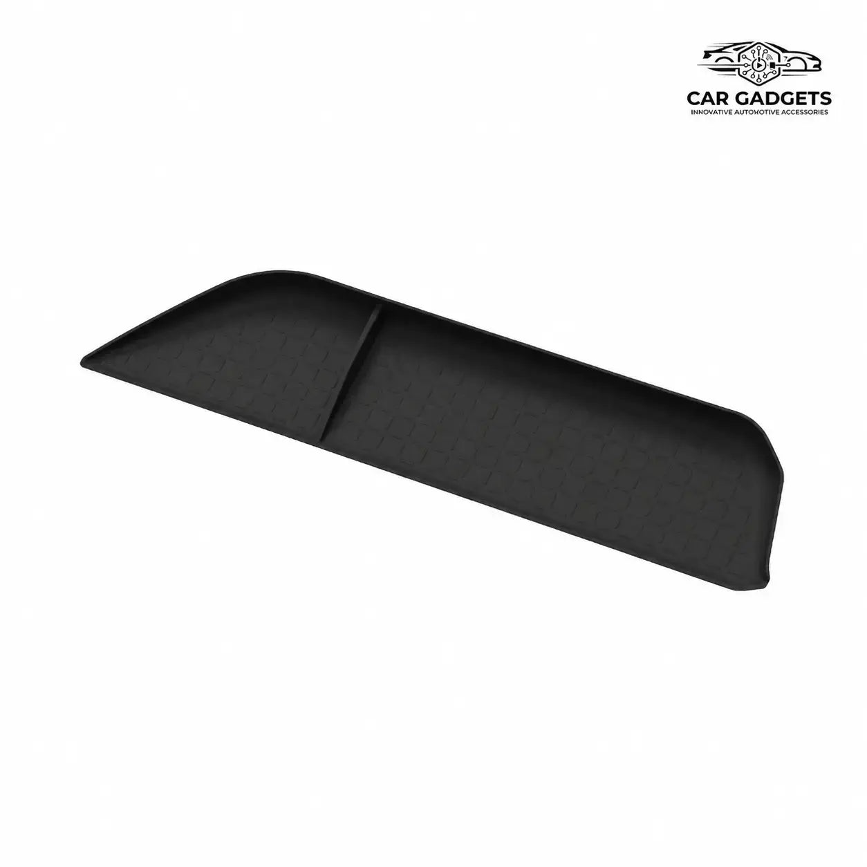 Black silicone passenger-side dashboard organizer tray for 2026 RAV4