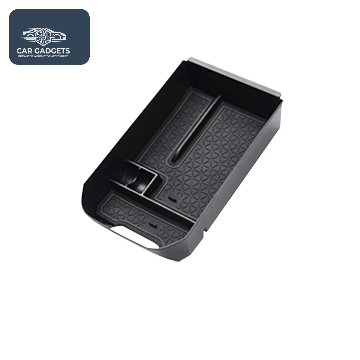 Black upper armrest organizer tray variant for Toyota RAV4