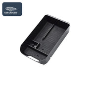 Black upper armrest organizer tray variant for Toyota RAV4