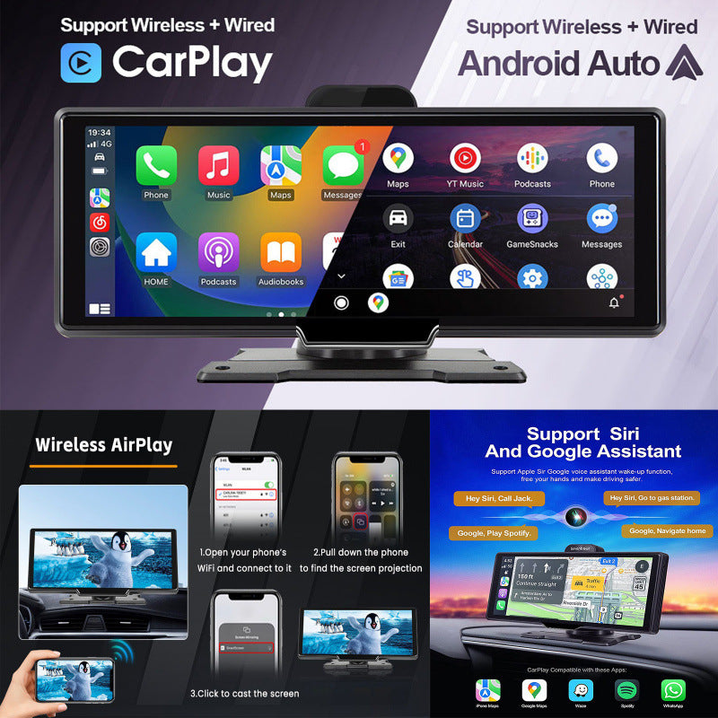 10.26-inch wireless CarPlay and Android Auto dashboard display