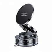Black magnetic car phone holder with vacuum suction base