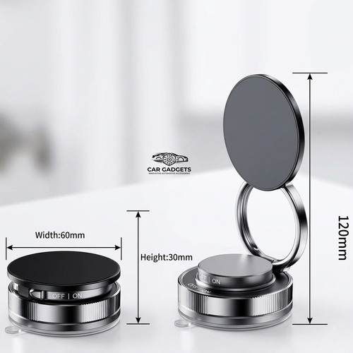 Magnetic Phone Holder for car 360° Rotatable Foldable & Adjustable Magnetic Car Mount ,Suction Cup Phone Holder for Car/Mirror