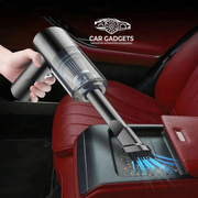 Car vacuum cleaning crumbs from a vehicle seat