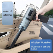 Cordless car vacuum with three cleaning attachments