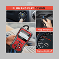 OBD2 scanner connected to a vehicle diagnostic port